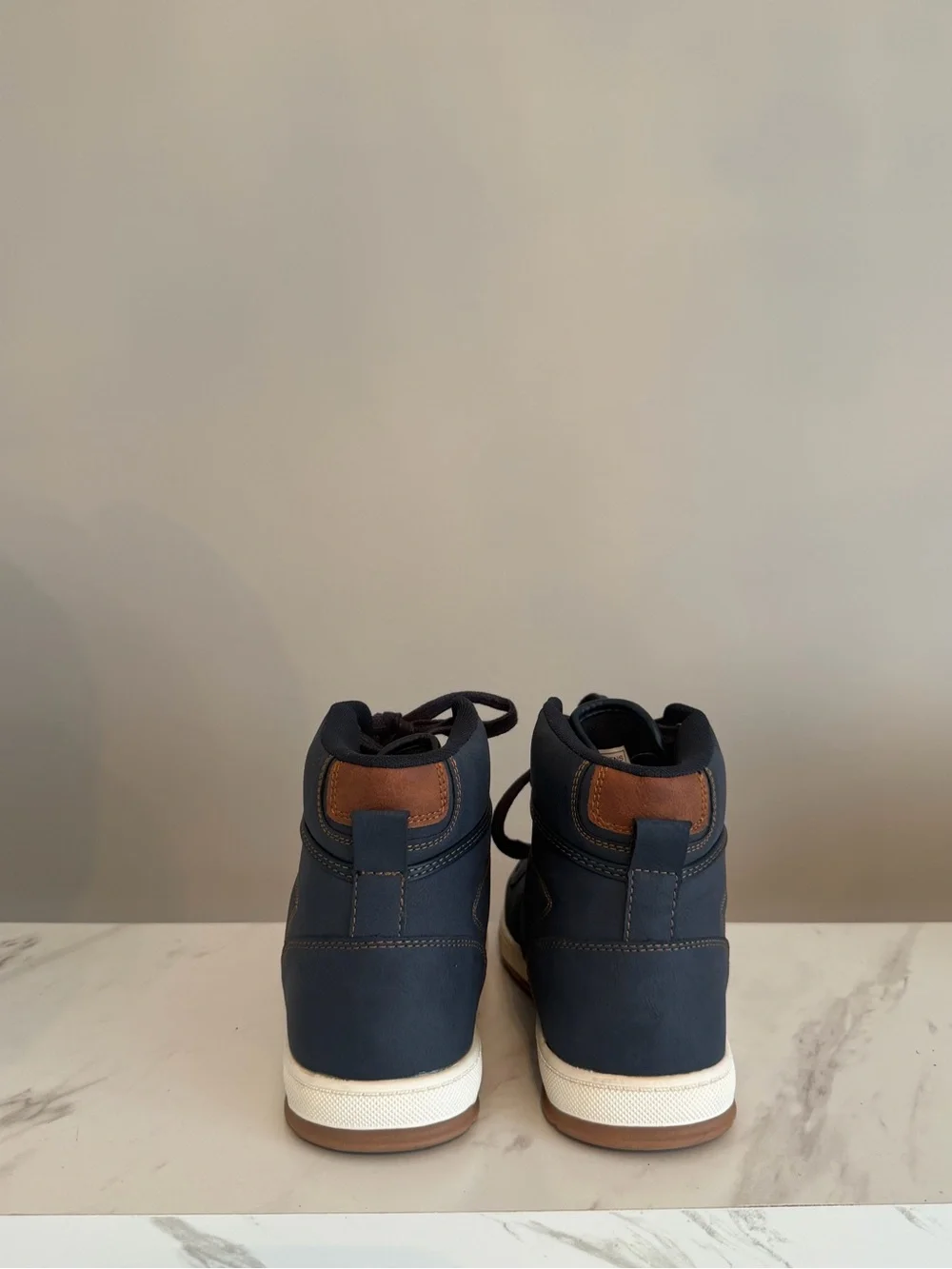 Levi’s Stanton Waxed UL Men's High-Top Sneakers Navy Blue Size 8